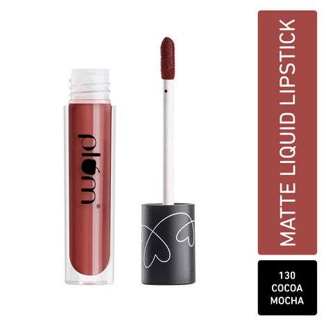 Buy Plum Matte In Heaven Liquid Lipstick | Non-Drying | Smudge-Proof | 100% Vegan & Cruelty FreeAA | Cocoa Mocha - 130-Purplle