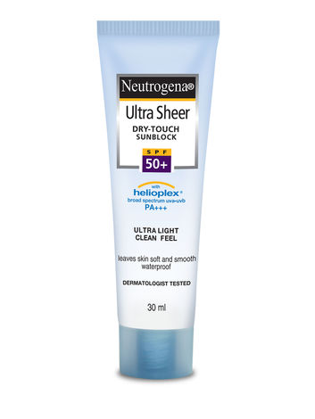 Buy Neutrogena Ultra Sheer Dry-Touch Sunblock SPF 50+ Ultra Light Clean Feel (30 ml)-Purplle