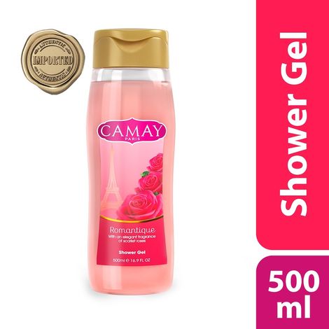 Buy Camay International Paris Romantique Shower Gel,Soft & Fragrant Skin,Imported, 500 ml-Purplle