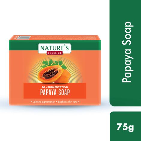 Buy Nature's Essence De-Pigmentation Papaya Soap ( 75 g)-Purplle