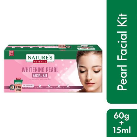 Buy Nature's Essence Whitening Pearl Facial Kit 60g + 15ml-Purplle