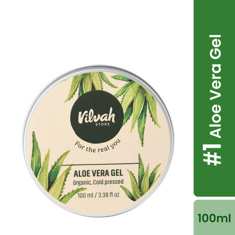 Buy Vilvah Store Aloe Vera Gel with Pure Aloe Vera, Multipurpose Aloe Vera Gel for Skin, Face and Hair, Non-Sticky, Spreads Easily & Instantly Absorbs, All Skin Types, For Men & Women,100 gm (Pack of 1)-Purplle