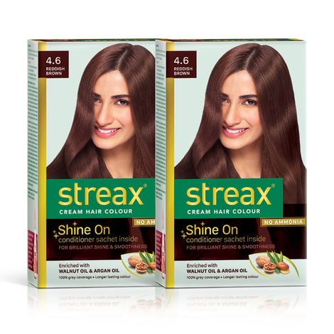 Buy Streax Hair Colour - Reddish Brown Pack Of 2-Purplle