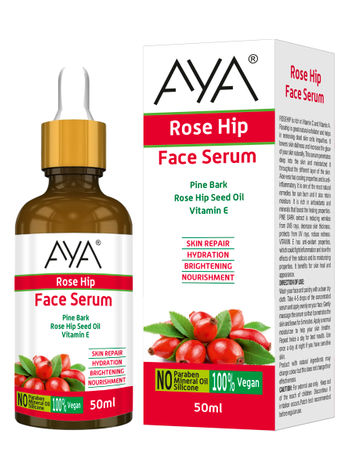 Buy AYA Rosehip Face Serum (50 ml) | For Skin Repair, Hydration, Brightening and Nourishment | No Paraben, No Silicone, No Mineral Oil-Purplle