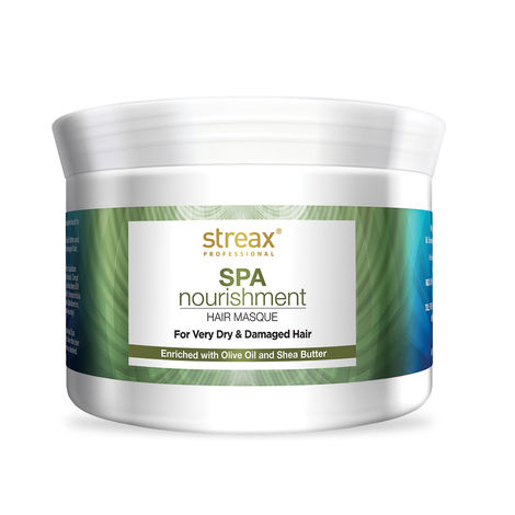 Buy Streax Professional Spa Nourishment Hair Masque WIth Olive & Shea Butter (200 g)-Purplle