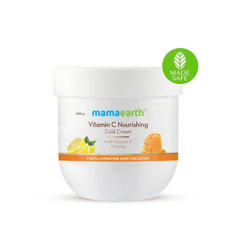 Buy Mamaearth Vitamin C Nourishing Cold Cream for Face & Body with Vitamin C & Honey for Illuminating Moisturization (200 g)-Purplle