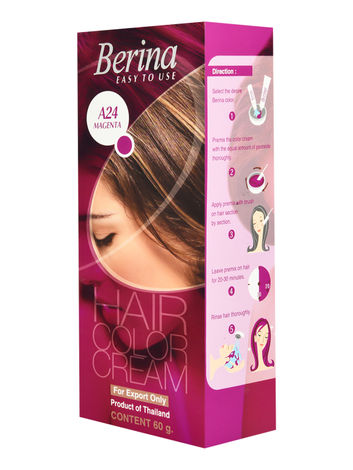 Buy Berina A24 Magenta Hair Color Cream 60gm-Purplle