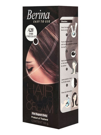 Buy Berina A28 Dark Chocolate Hair Color Cream60gm-Purplle