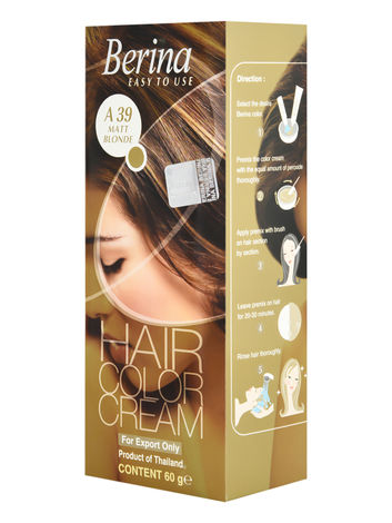 Buy BerinaA39 Matt Blonde Hair Color Cream 60gm-Purplle
