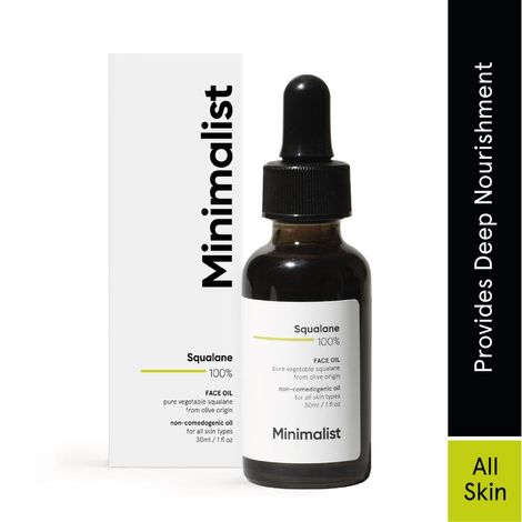 Buy Minimalist 100% Squalane Face Oil to Moisturise, Nourish & Reduce Fine Lines (Plant-derived), 30ml-Purplle