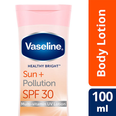 Buy Vaseline Sun + Pollution Protection SPF 30 Body Lotion, Upto 30X Sun Protection, 100 ml-Purplle