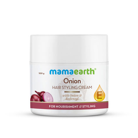 Buy Mamaearth Onion Hair Styling Cream for Men with Onion & Redensyl for Nourishment & Styling- 100 g-Purplle