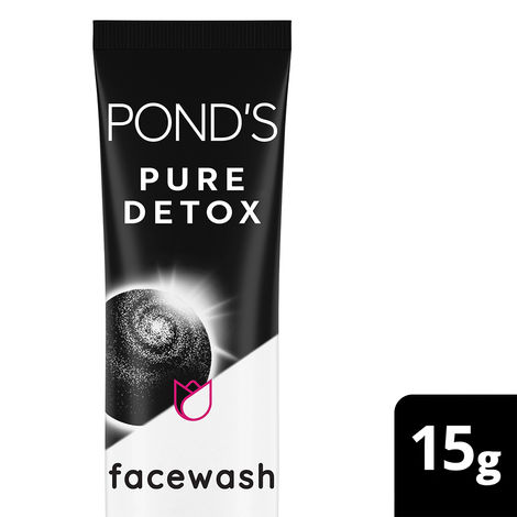 Buy Pond's Pure Detox Anti-Pollution Purity Face Wash With Activated Charcoal, 15 g-Purplle