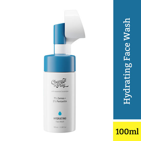 Buy Chemist at Play Hydrating Face Wash with Ceramides | 7% Zemea + 2% Pentavitin | For dry, very dry skin | Keeps the skin hydrated, relieves dry patches | 100 ml-Purplle