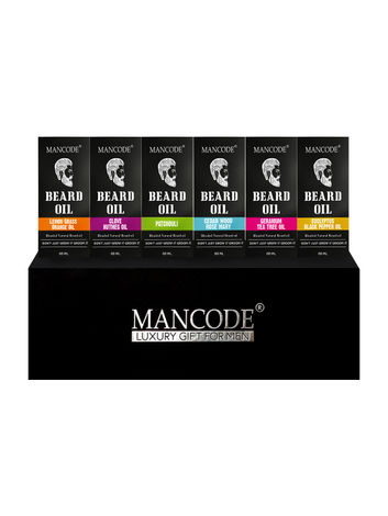 Buy Mancode Gift Set for Men - Premium Luxury 6 Day Beard Oil Kit (All Beard Oil Six Variants) Gift Set - 03-Purplle