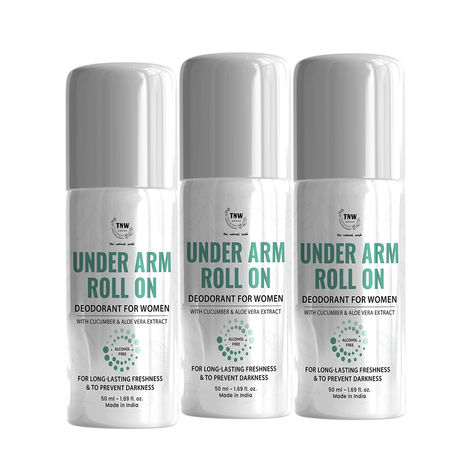 Buy SET OF 3- UNDER ARM ROLL ON 50 ml (WOMEN)-Purplle