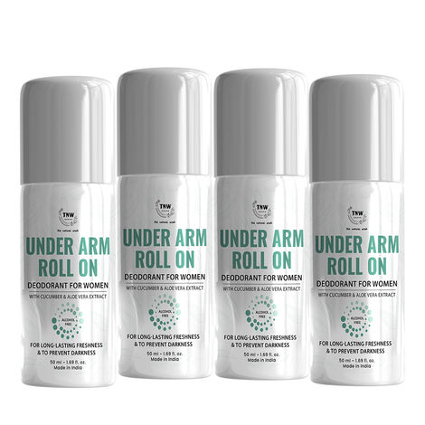 Buy SET OF 4- UNDER ARM ROLL ON 50 ml (WOMEN)-Purplle