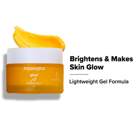 Buy Aqualogica Glow+ JellO Moisturizer with Vitamin C & Papaya for Illuminating Moisturization & Skin Hydration - 50 gm-Purplle
