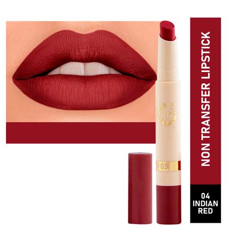 Buy Matt look Velvet Smooth Non-Transfer, Long Lasting & Water Proof Lipstick, Indian Red (2gm)-Purplle