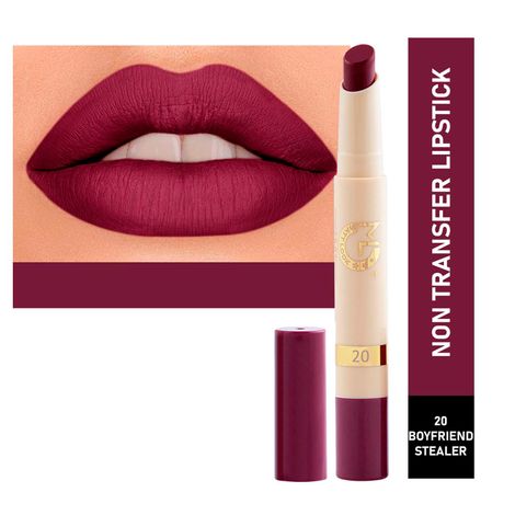 Buy Matt look Velvet Smooth Non-Transfer, Long Lasting & Water Proof Lipstick, Boyfriend Stealer (2gm)-Purplle