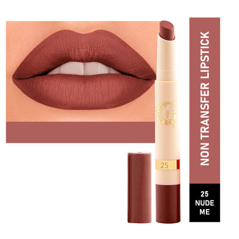 Buy Matt look Velvet Smooth Non-Transfer, Long Lasting & Water Proof Lipstick, Nude Me (2gm)-Purplle
