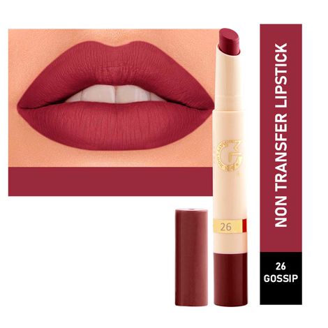Buy Mattlook Velvet Smooth Non-Transfer, Long Lasting & Water Proof Lipstick, Gossip (2 gm)-Purplle