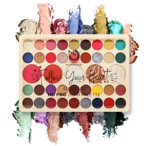 Buy Mattlook 41 Colours HD PRO Glam Palette, Multicolor-2 (41.6 gm)-Purplle