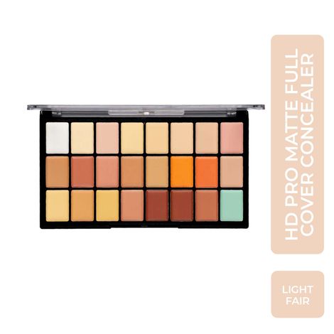 Buy Half N Half Full Cover Concealer Makeup Kit Multicolour Palette, Fair Light (20.5 gm)-Purplle