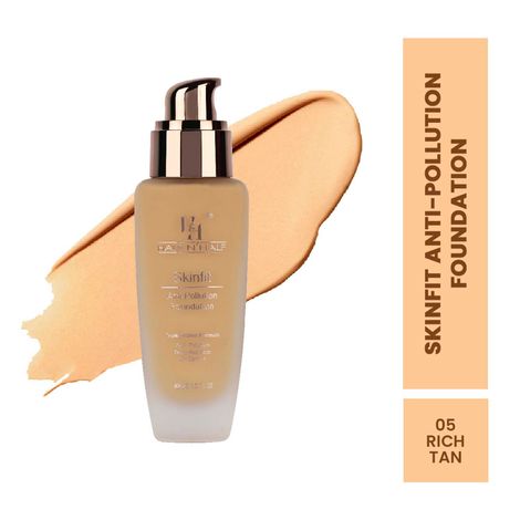 Buy Half N Half Skinfit Anti-Pollution, Deep Hydration and Oil Foundation, Rich Tan(40ml)-Purplle