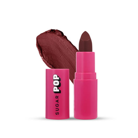 Buy SUGAR POP Matte Lipstick - 05 Chocolate - 4.2 gms | Non-Drying | Lightweight | Satin matte finish | Paraben-free-Purplle