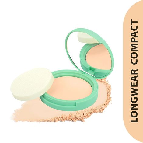 Buy SUGAR POP Longwear Compact - 01 Sand - SUGAR POP Longwear Compact Infused with & Castor Oil, UV Protection, Pore Minimising, Shine-Free, Long Lasting Finish, Ultra Lightweight on Skin l Face Compact for Women l 9 gm-Purplle