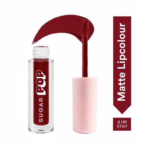 Buy SUGAR POP Matte Lipcolour - 09 Mulberry (Brownish Red) a€“ 1.6 ml - Red Lipstick for Women l  Smudge Proof-Purplle