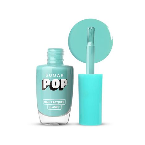 Buy SUGAR POP Nail Lacquer 17 Mint Marvel (Mint Blue) | Dries In 45 Seconds | Chip-Resistant | Glossy Finish | High Shine | Nail Polish For Women, 10 Milliliters - 10 ml-Purplle