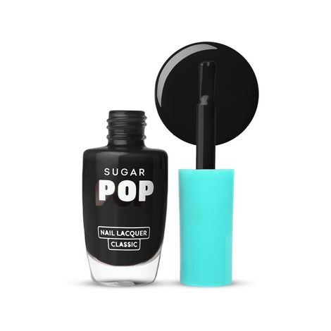 Buy SUGAR POP Nail Lacquer 21 Black Berry (Black) | Dries In 45 Seconds | Chip-Resistant | Glossy Finish | High Shine | Nail Polish For Women, 10 ml-Purplle