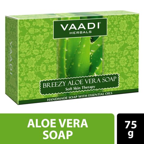 Buy Vaadi Herbals Breezy Aloe Vera Soap (75 gm)-Purplle