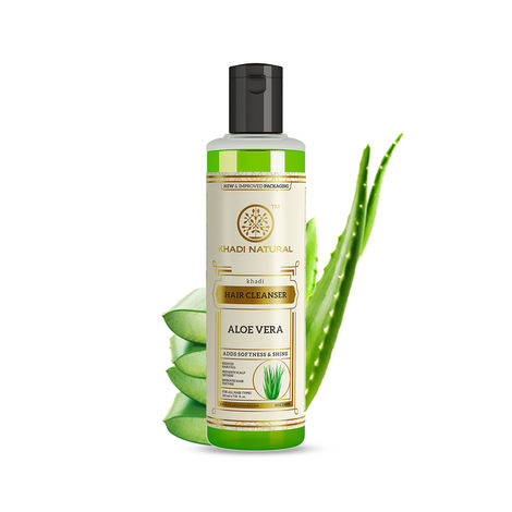 Buy Khadi Natural Aloevera Hair Cleanser (Shampoo) | Repairs Dead Skin Cells - 210ml-Purplle