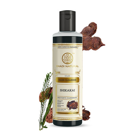 Buy Khadi Natural Shikakai Herbal Hair Cleanser | Prevents Dandruff - 210ml-Purplle