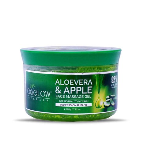 Buy OxyGlow Herbals Aloevera & Apple Face Massage Gel,200g,Soothes& Cleans-Purplle