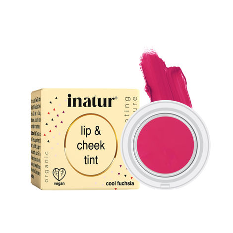 Buy Inatur Lip and Cheek Tint Cool Fushia (4 gm)-Purplle