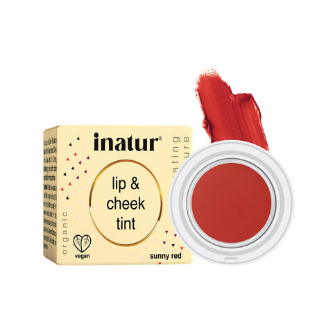 Buy Inatur Lip and Cheek Tint Sunny Red (4 gm)-Purplle