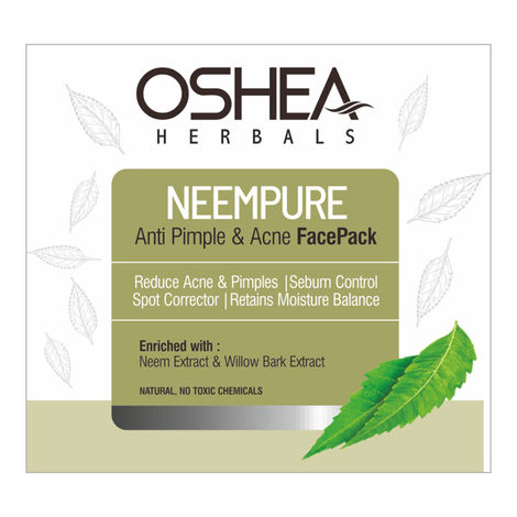 Buy Oshea Herbals Neemclean Neem Pure Anti Pimple & Acne Face pack 100Grams-Purplle