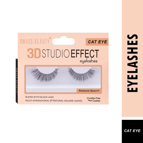 Buy Swiss Beauty 3D Studio Effect Eyelashes Cat Eye-Purplle