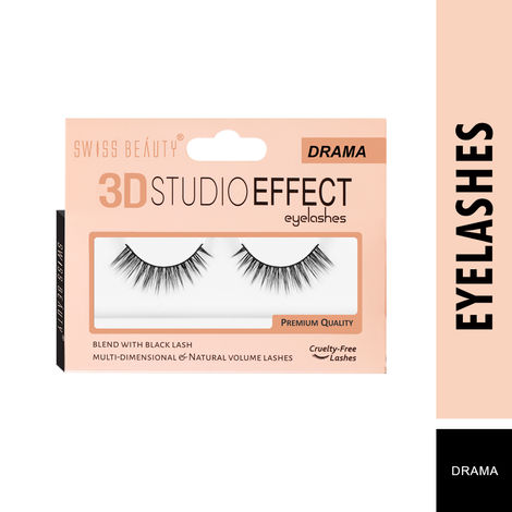 Buy Swiss Beauty 3D Studio Effect Eyelashes - Drama-Purplle
