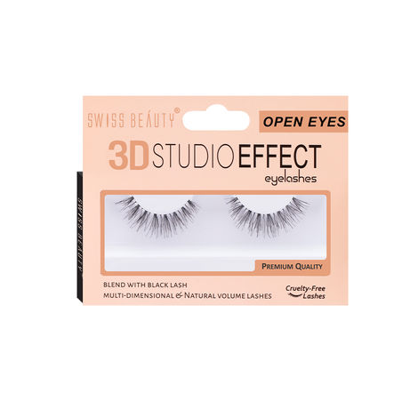 Buy Swiss Beauty 3D Studio Effect Eyelashes Open Eyes-Purplle
