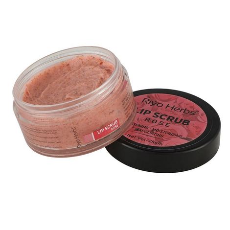 Buy Riyo Herbs Rose Lip Scrub With Shea Butter & Avocado Oil for Help Soft & Nourished Lips, 25 gm-Purplle