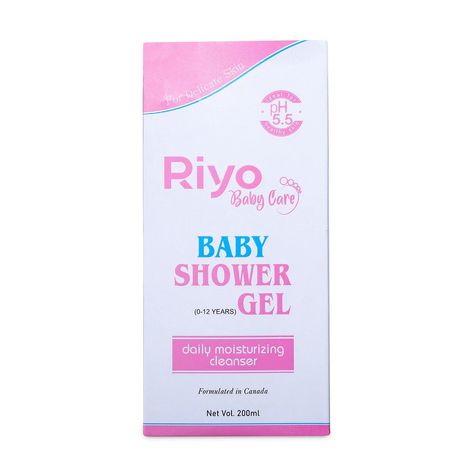 Buy Riyo Baby Shower Gel With Green Tea & Vitamin E For Baby Soft & Sensitive Skin, 200ml-Purplle