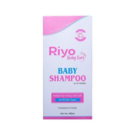 Buy Riyo Baby Shampoo With Natural Amla & Green Tea Extracts for Soft & Smooth Hair, 200ml-Purplle