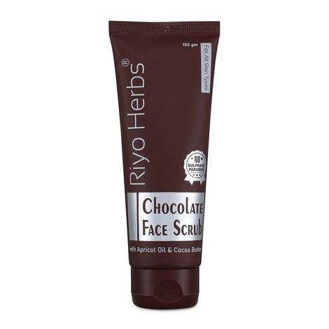 Buy Riyo Herbs Chocolate Face Scrub with Goodness of Cocoa Butter, gently exfoliates & make skin look radiant 100 gm-Purplle