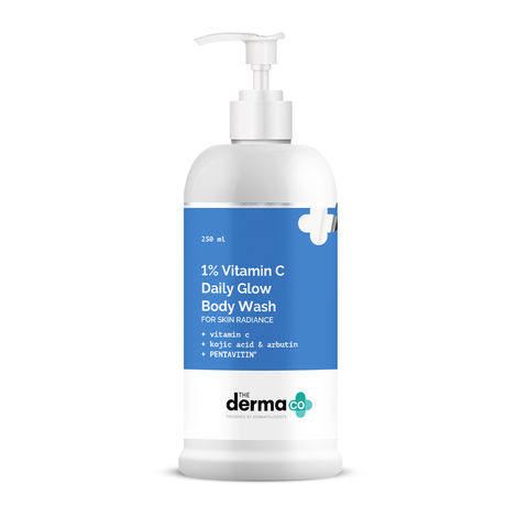 Buy The Derma co 1% Vitamin C Daily Glow Body Wash with Kojic Acid & Arbutin - 250 ml-Purplle