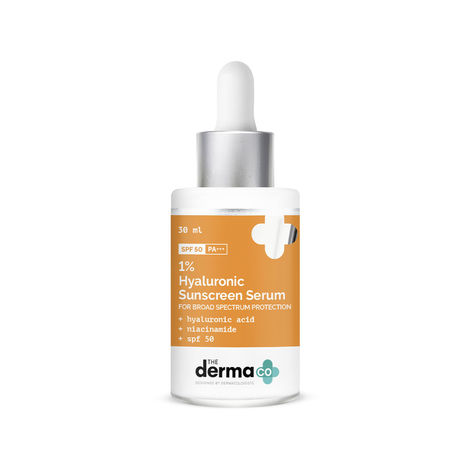 Buy The Derma co 1% Hyaluronic Acid Sunscreen Serum with SPF 50 & Niacinamide for Broad Spectrum Protection - 30ml-Purplle